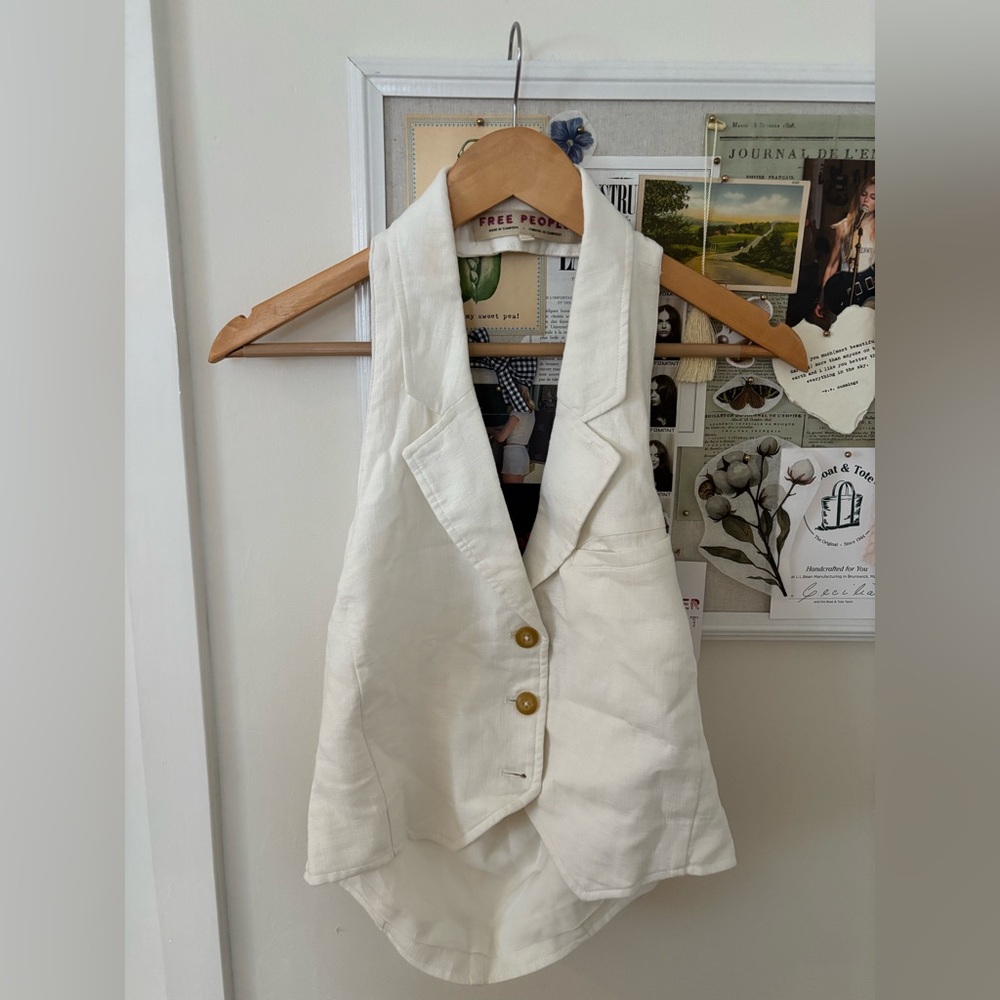 NWT Free People Halter Button Down Top